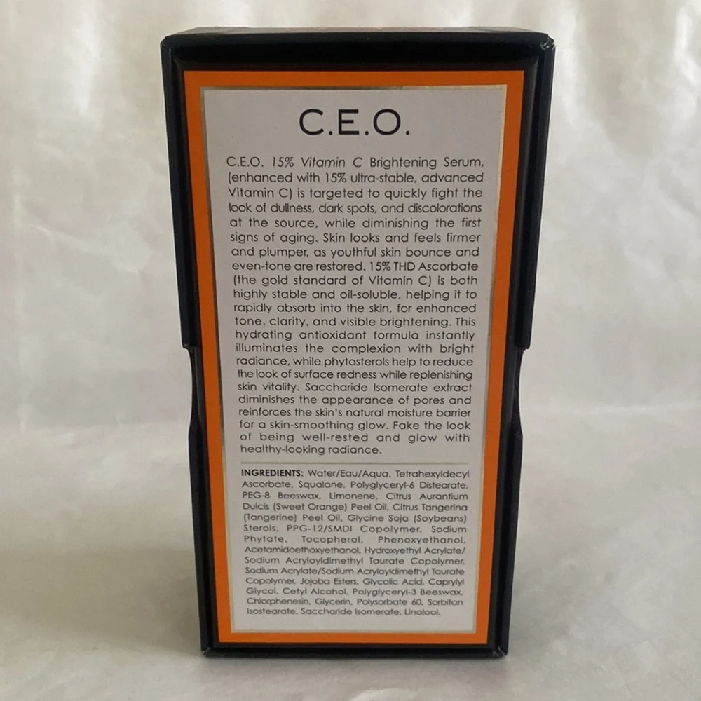 SUNDAY RILEY C.E.O. 15% Vitamin C Brightening Serum 1oz $85 NIB